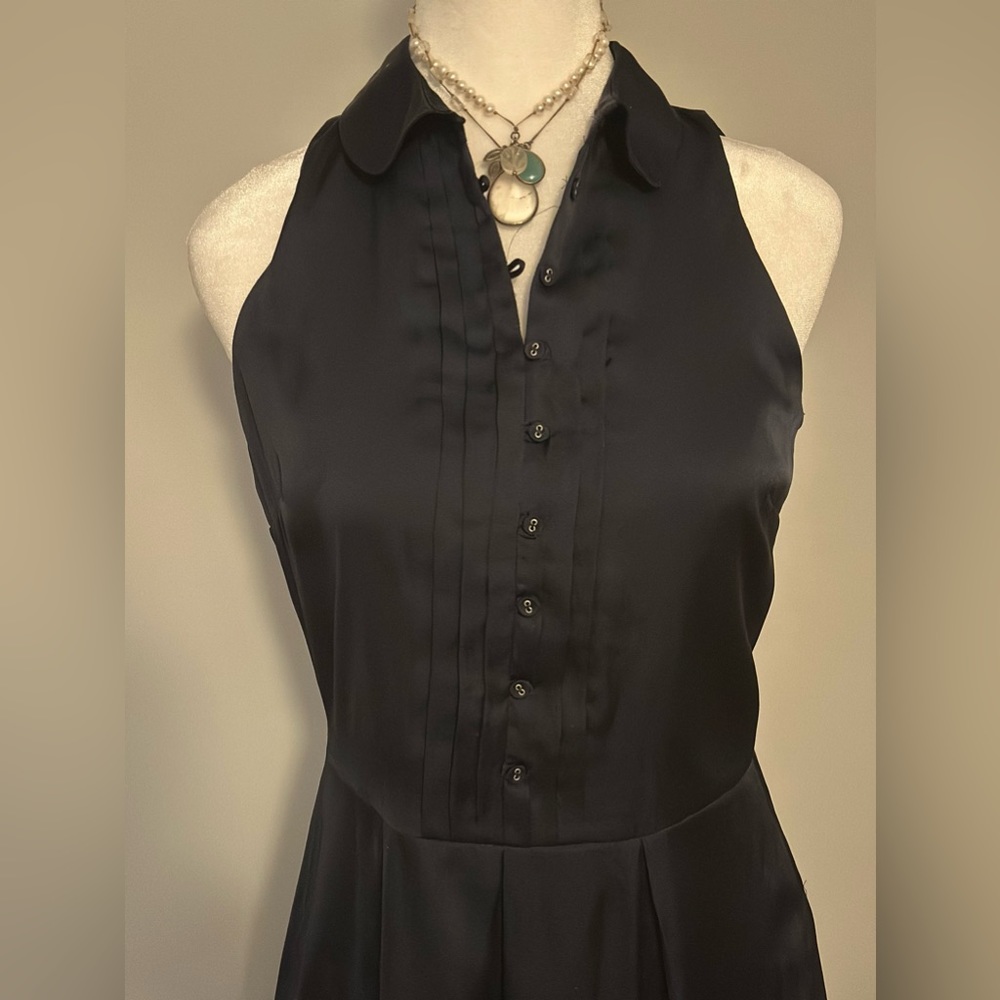 The Limited Navy Satin Dress - Picture 2 of 7